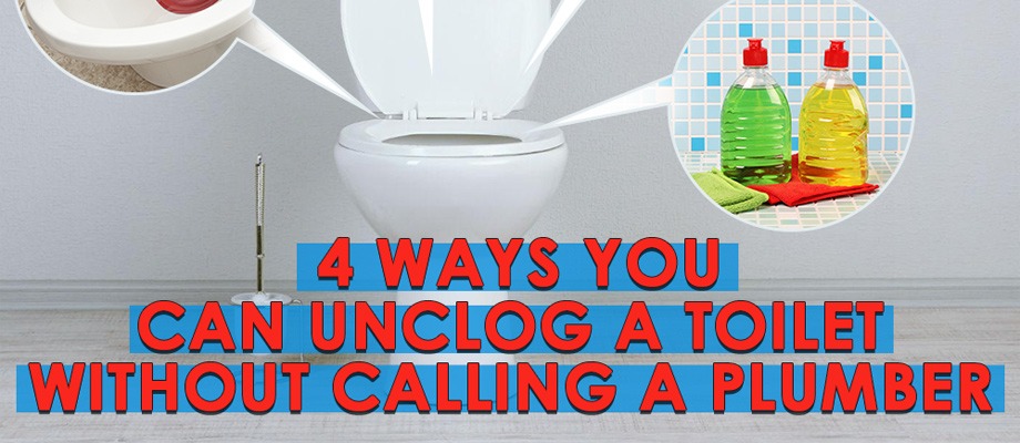 how to unblock clogged toilet